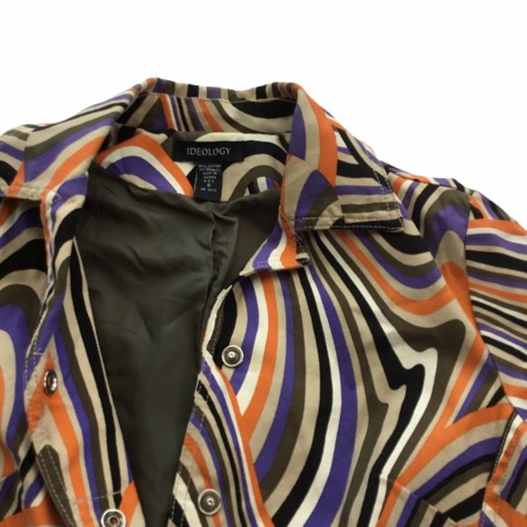 Ideology for Macys Retro 1970s Look Coat Jacket Blazer Size Small - Picture 3 of 8